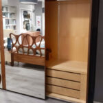 camera da letto noce armardio specchio promozione lecce
