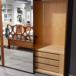 camera da letto noce armardio specchio promozione lecce