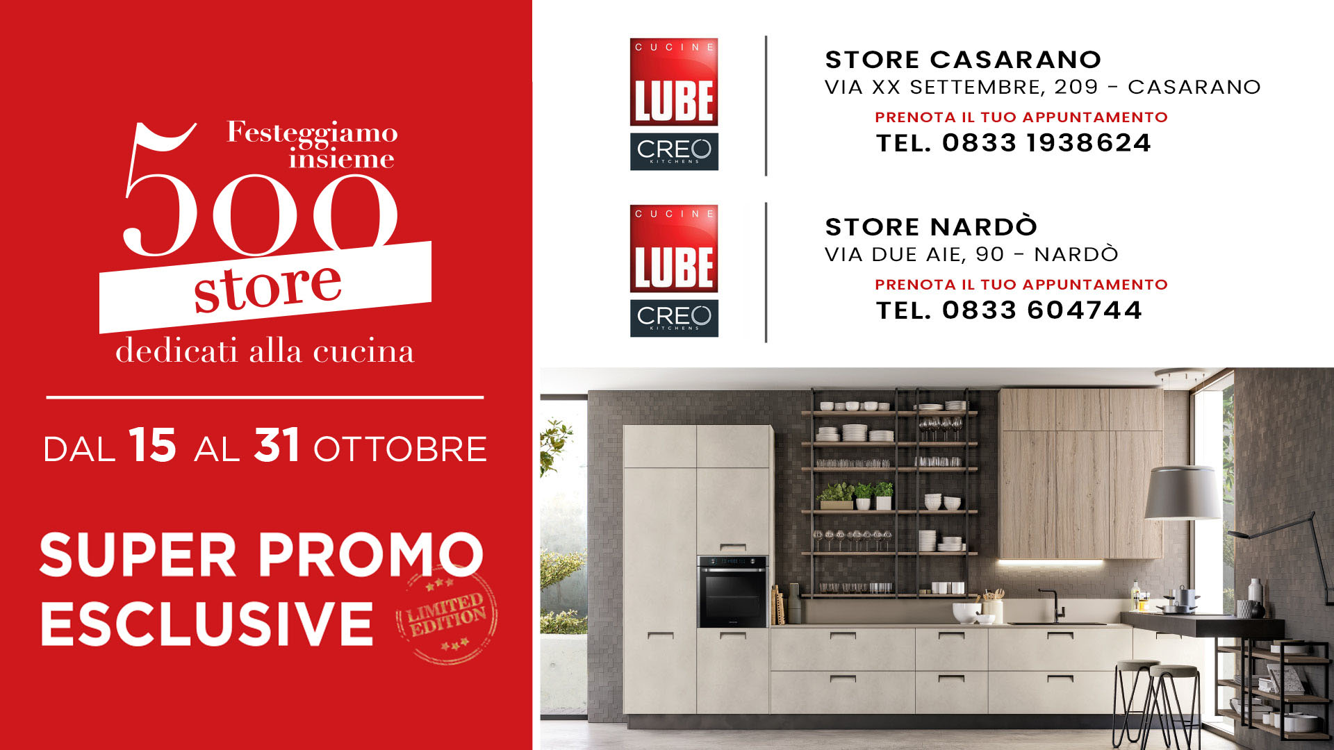 promozione lube e creo cucine nardo casarano