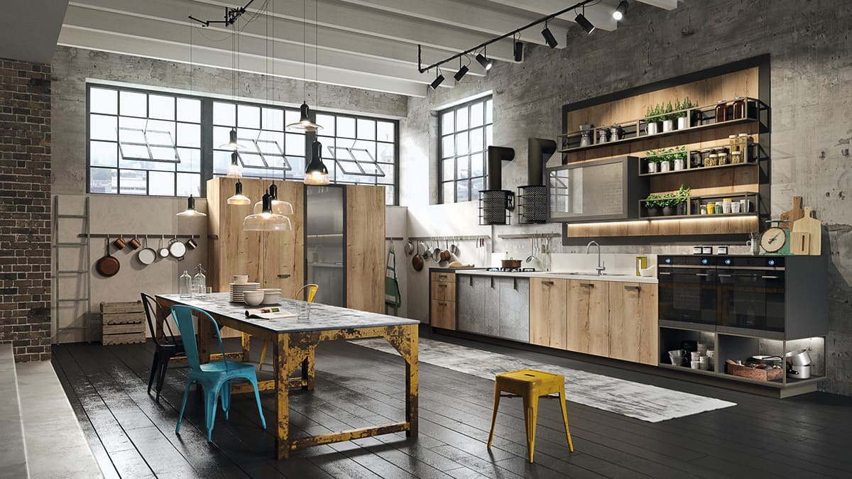 cucina-industriale-snaidero-loft-abitare-pesolino-lecce