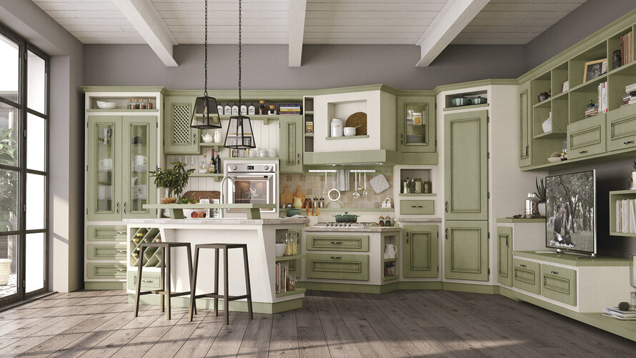 cucina shabby - abitare pesolino